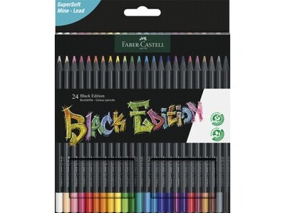 Farbstift Castell Black Edition 36er Kartonetui, sortiert, 116436