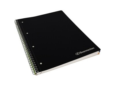 Meetingbook Soennecken 3096 A4 schwarz 4fach gel. 90g