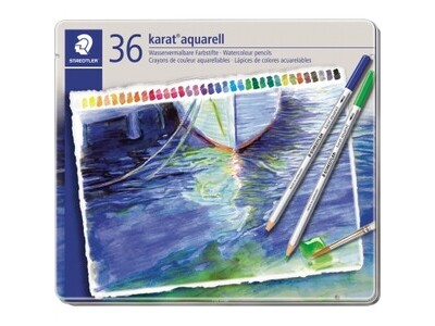 Farbstift Staedtler karat 125 36er Set sortiert, aquarell