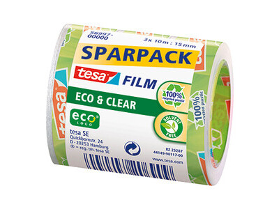 Klebefilm Tesa 56997 10mx15mm 3 Stk transparent EcoLogo & Clear