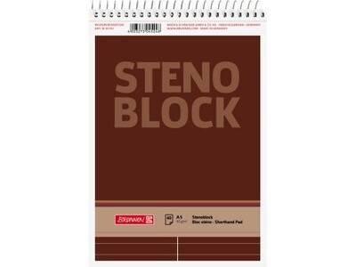 Stenoblock A5 40Bl. holzfrei mit Strich TELLINIE