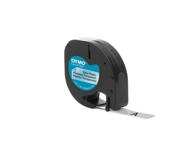 Schriftband Dymo 16951 transp/schwarz Breite 12mm Länge 4m