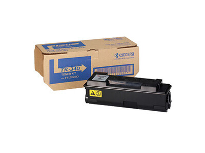 Toner KYOCERA TK340 1T02J00EUC black inkl. Alttonerbehälter