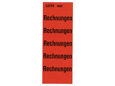 Inh.Schild.Rechnungen 15020000 rot 100ST