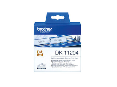 Etikett Brother DK11204 17x54mm weiß MEHRZWECK-EN