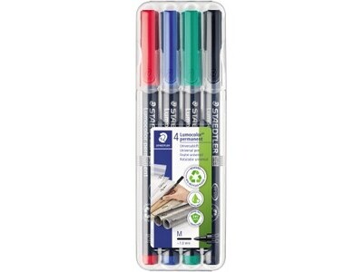 OHP-Marker Staedtler 317WP4 Lumocolor PERMANENT, 1,0MM