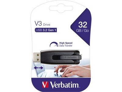 USB Stick Verbatim 32GB USB3.0 533x grau V3 STORE'N'GO 3.0