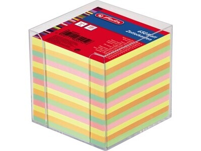Zettelkasten tr. Pelikan 9x9cm farbig 650Bl, mit Deckblatt, 1600253