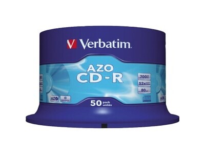 CD-R Verbatim 700MB 80Min. 50erSp. 50ER SPINDEL, 43351
