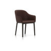 Vitra Softshell Chair Vierbein-Untergestell chocolate Plano kastanie:nero