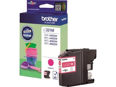 Tintenpa. BROTHER LC221 magenta