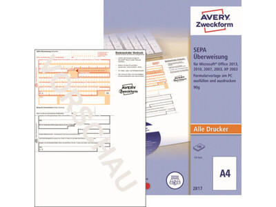 Sepa-Überweisung für PC Zweckf. 2817 A 4