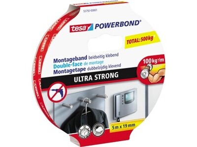 Montageband Tesa 55792 19mm x 5m ultra strong