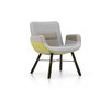 Vitra East River Chair Eiche dunkel Stoffmix light