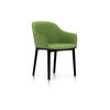 Vitra Softshell Chair Vierbein-Untergestell basic dark Plano wiesengrün:forest