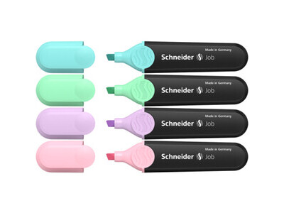 Textmarker Schneider pastell 4er Etui