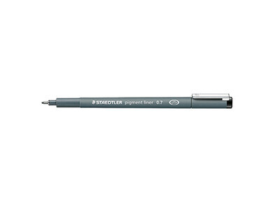 Feinschreiber Staedtler 308 0,7mm schw Schwarz, PIGMENTSCHREIBER