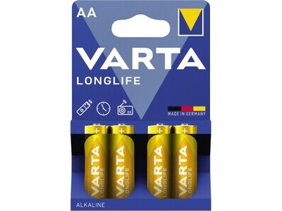 Batterie Varta Longlife AA LR06 1.5V Retail Blister 4-Pack