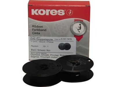 Farbband Kores G001NYS Gr.1 schwarz