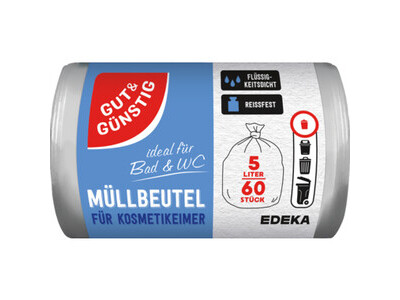 Müllbeutel 5L weiß 60ST