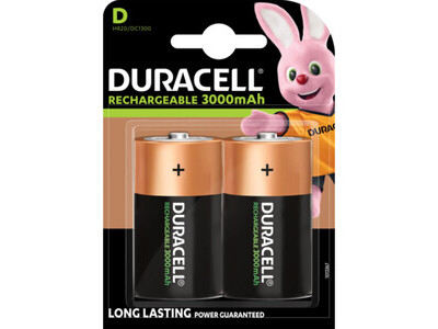 Akku Duracell NiMH Mono-D 1,2V Rechargeable, Pre-charged, 2 ST
