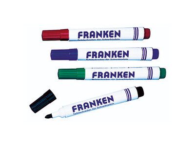 Marker Franken 4er Set blau rot schwarz 2-6mm