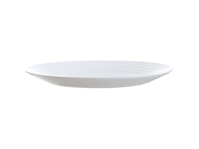Teller STAIRO flach uni weiß 27cm