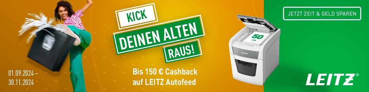 Leitz Aktenvernichter - Jetzt Cashback sichern!