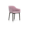 Vitra Softshell Chair Vierbein-Untergestell chocolate Plano pink:sierragrau