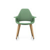 Vitra Organic Chair UG Eiche Hopsak mint:forest