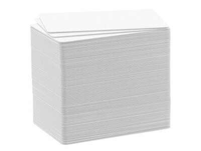 Karten DURACARD 8915 54x86mm blanko WEIß, STANDARD CARDS 0,76MM