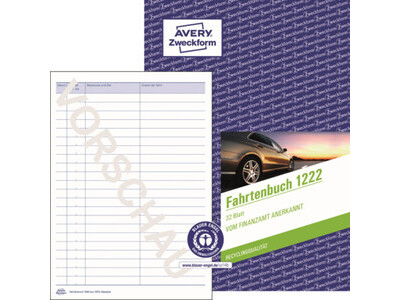 Fahrtenbuch Zweckf. 1222 A5