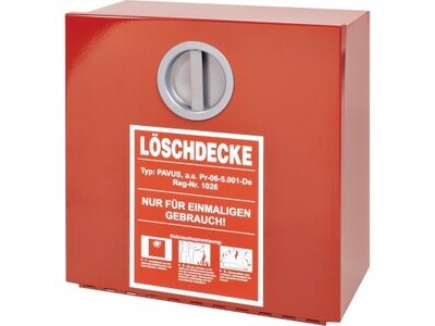 Behälter für Löschdecke 300x300x125mm WAND EN LEER METALL