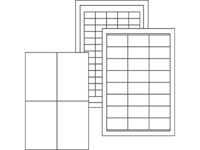 Etikett 105x74mm weiß INKJET-, LASER- U. KOPIER