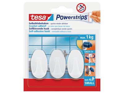 Powerstrips Haken Tesa 57533 weiß oval