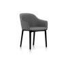 Vitra Softshell Chair Vierbein-Untergestell basic dark Plano sierragrau:nero