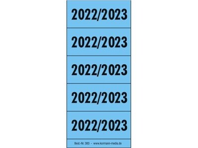Inhaltsschilder 2022/2023 blau
