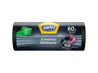 Schwerlast-Abfallsack Swirl 25kg 60l 215768, anthr.