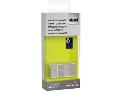 Magnet Sigel GL704 SuperDym silber 20x10x20mm