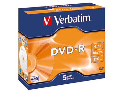 DVD-R Verbatim 4,7GB 16x JewelCase