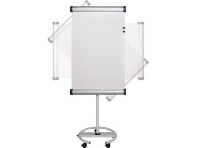 Flipchart MAULsolid Flip2use mobil RUNDFUß, TAFEL IST UM 90° DREHBAR