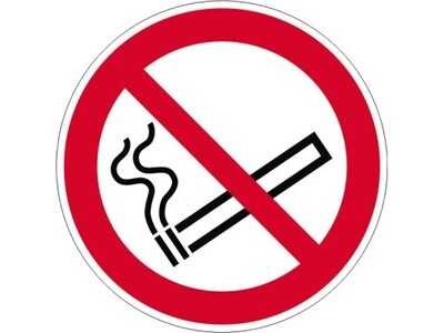 Rauchen Verboten Folienschild sk 10cm