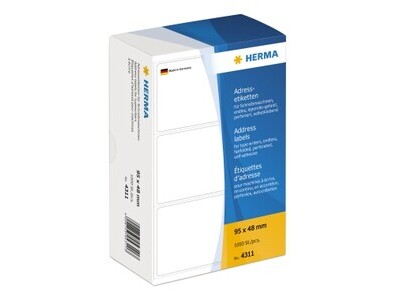Etikett Herma 4311 95x48mm weiß ADRESS