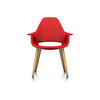 Vitra Organic Chair UG Eiche Hopsak rot:poppy red