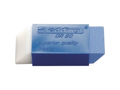 Radierer Edding DR20 weiß/blau Plastik