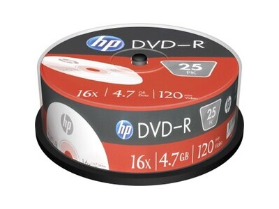 DVD-R HP 4,7GB 16x 25er Sp Ink-Pr.