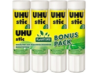 Klebestift Uhu Stic 4x21g ReNature