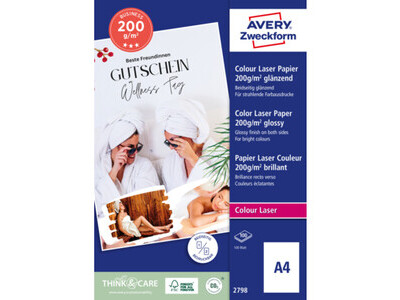 Laserpapier Zweckf. 2798 A4 Glossy 200g