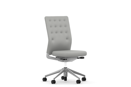 Vitra ID Chair ID Trim o AL Plano cremeweiss:sierragrau RF softgrey UG Aluminium poliert