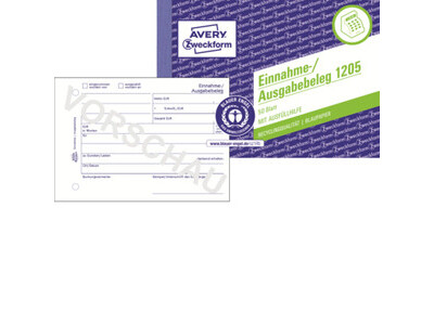 Einnahme-/Ausgabebeleg Zweckf. 1205 A6 RECYCLING